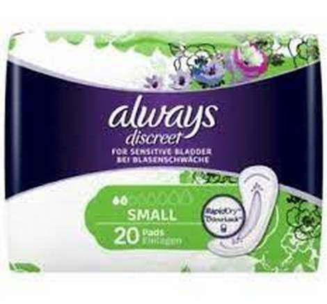 Always Discreet Small Pads 20&