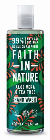 Faith in Nature Handwash 400ml Aloe Vera &amp; Tea Tree