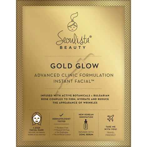 Seoulista Beauty Gold Glow Instant Facial Advanced Clinic Formulation 30ml