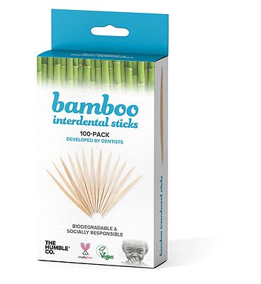 The Humble Co Interdental Bamboo Toothpicks 100 Pack