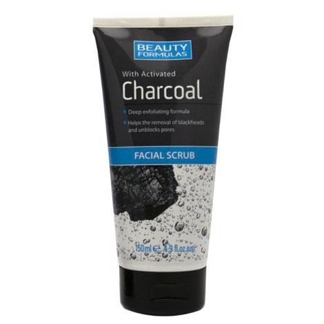 Beauty Formulas Facial Scrub With Activated Charcoal 150ml