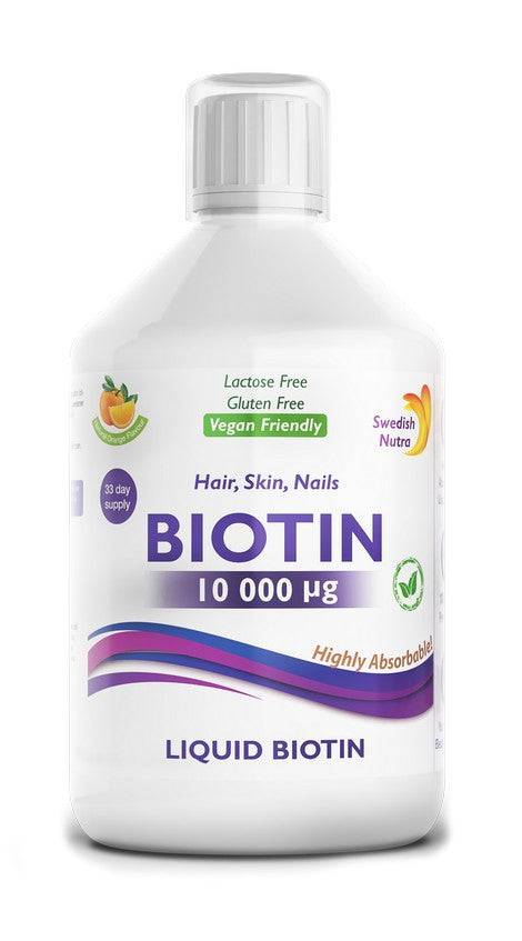 Swedish Nutra Liquid Biotin 10000ug 500ml