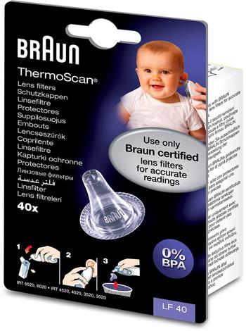 Braun Thermoscan Replacement Lens Filters LF-40