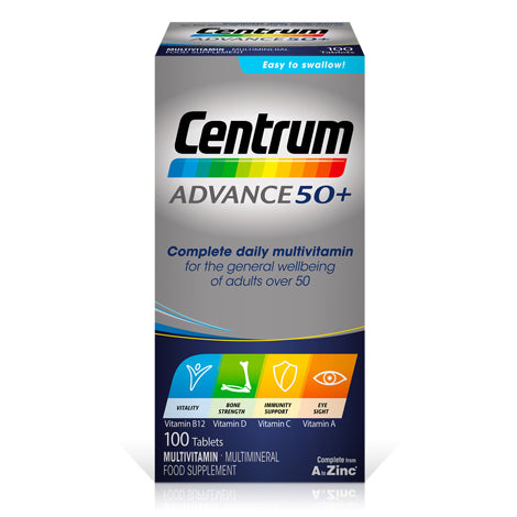 Centrum Advance 50+ Multivitamin Tablets 100s