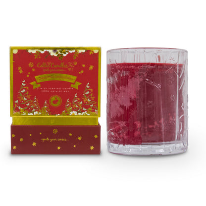 Celtic Candles Double Wick Cinnamon + Winter Berry Candle and Box