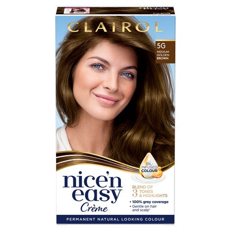 Clairol Nice N Easy Natural Hair Dye Medium Golden Brown