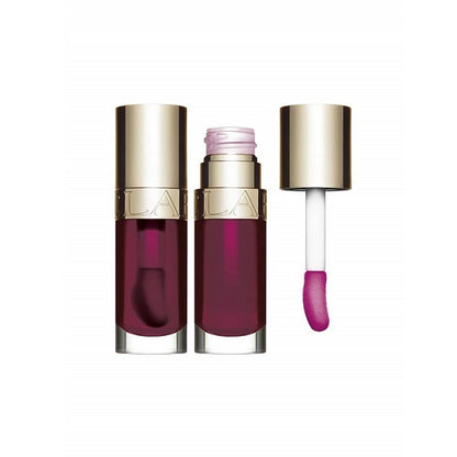 Clarins Lip Comfort Oil 7ml Fig Full Open and Closed