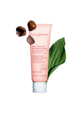 Clarins Soothing Gentle Foaming Cleanser 125ml White Background