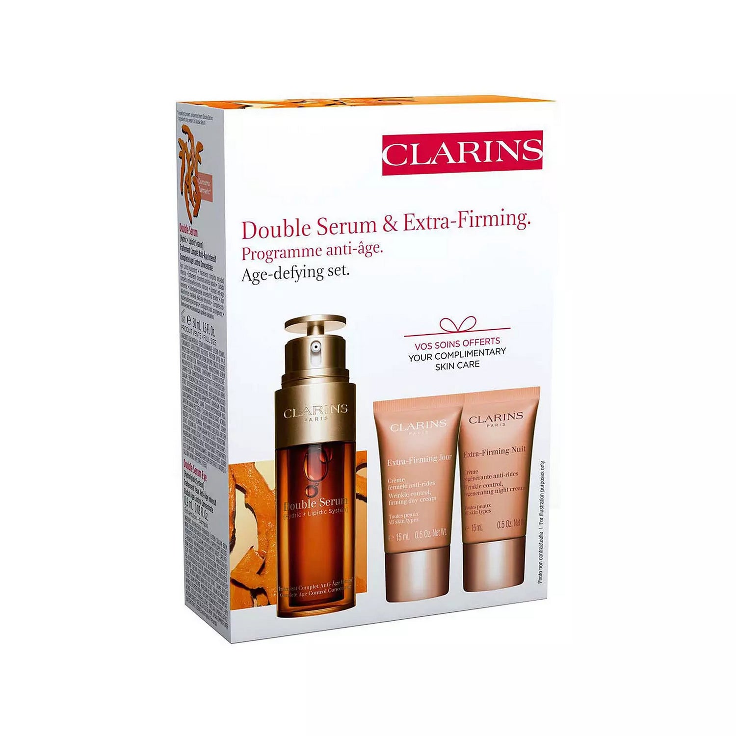 CLARINS DOUBLE SERUM &amp; EXTRA FIRMING VALUE PACK 2023