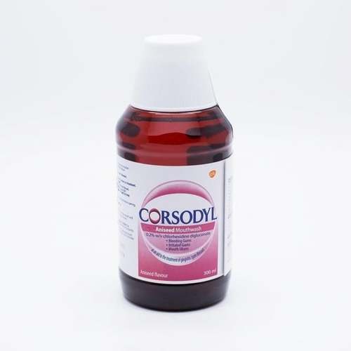 Corsodyl Gum Disease Treatment Mouthwash Chlorhexidine 0.2% Aniseed 300ml
