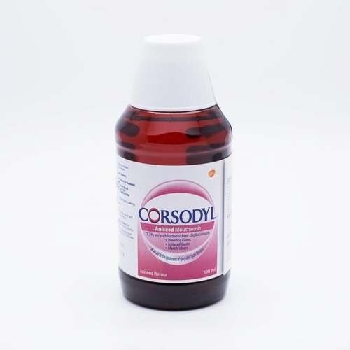 Corsodyl Gum Disease Treatment Mouthwash Chlorhexidine 0.2 Aniseed 30