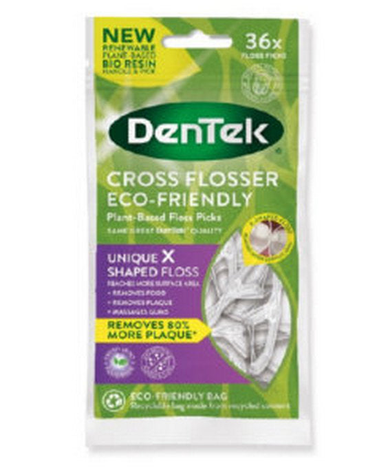Dentek Cross Flosser Eco Floss Picks 36s