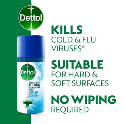 Dettol Disinfectant Spray Crisp Linen 400ml