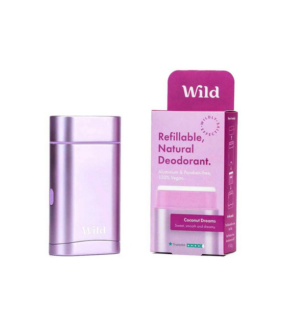 Wild Purple Case &amp; Coconut Dreams Deodorant Refill - Starter Pack