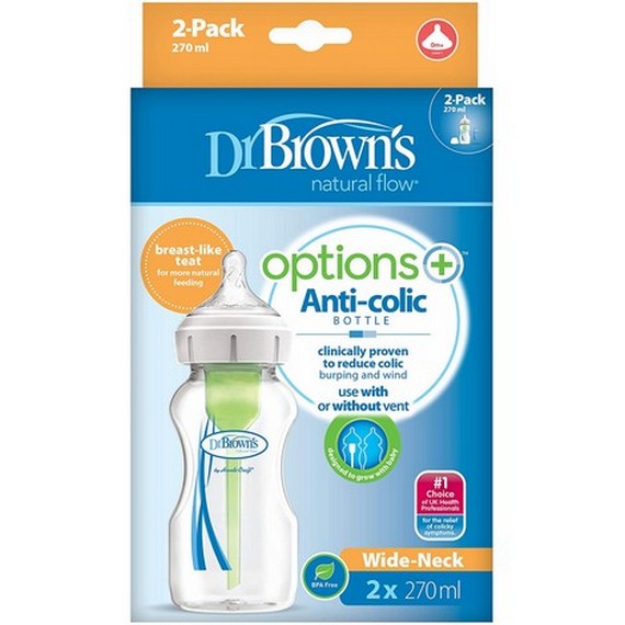 Dr Brown’s Options Wide Neck 270ml Twin Pack