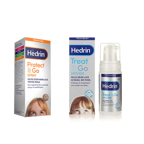 Hedrin Treat and Go Mousse + Protect and Go Spray Dual Pack