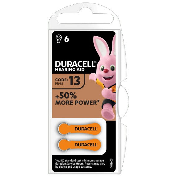 Duracell Hearing Aid Batteries 6pk - Size 13