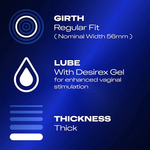 Préservatifs Durex Intense - Paquet De 12 - Texture Côtelée Et à Pois - Lubrifiés - Origine France - Neuf