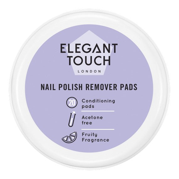 Elegant Touch Nail Polish Remover Pads 20 Pack
