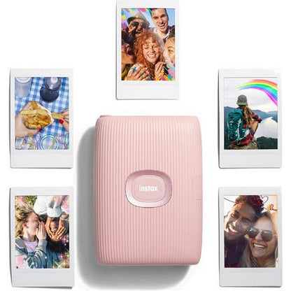 Fuji Instax Mini Link 2 Smartphone Printer Pink Clay Photos