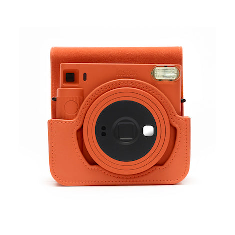 Fuji Instax Sq1 Camera Case Terracotta With Camera Front
