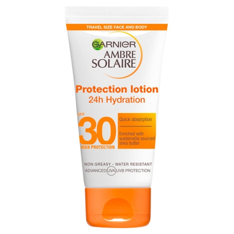 Garnier Ambre Solaire Mini Ultra-Hydrating Shea Butter Sun Protection Cream SPF30 50ml Travel