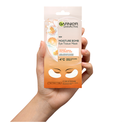 Garnier Moisture Bomb Orange Juice Eye Tissue Mask
