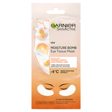 Garnier Eye Sheet Mask Hyaluronic Acid And Orange Juice 6g