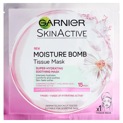 Garnier Moisture Bomb Camomile Hydrating Face Sheet Mask