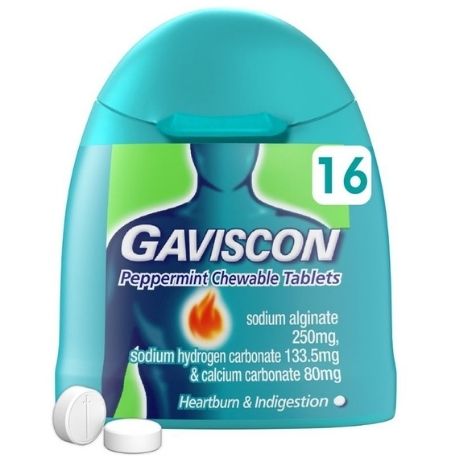 Gaviscon Peppermint Chewable Tablets 