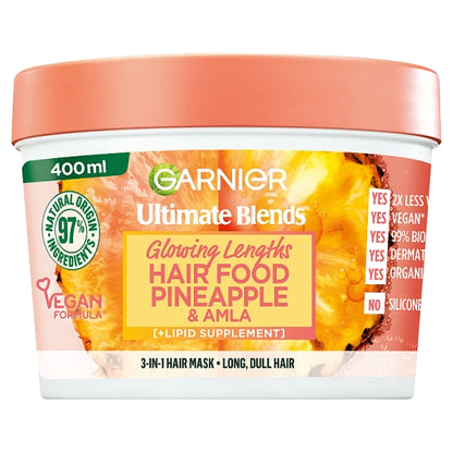 Glowing Lengths Pineapple &amp; Amla Hair Food 3-in-1 Hair Mask Treatment 400ml