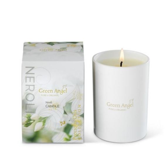 Green Angel Precious Oils Soy Wax Candle 270G-Neroli
