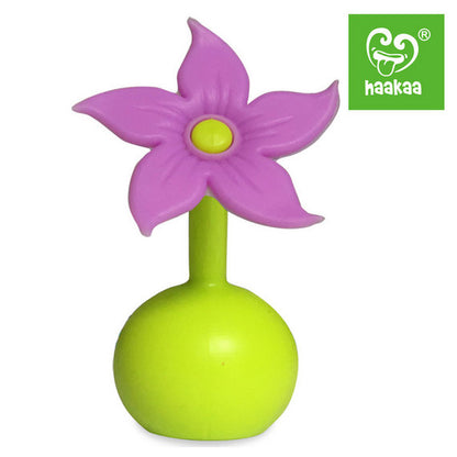 Haakaa Silicone Breast Pump Flower Stopper Lilac