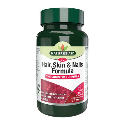 Natures Aid Hair, Skin &amp; Nail Formula-30 tablets