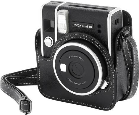 Fujifilm Instax Mini 40 Case - Black-with camera