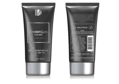 Kennedy &amp; Co Daily Moisturiser with SPF20  Image is of the Front and Back of 1 tube