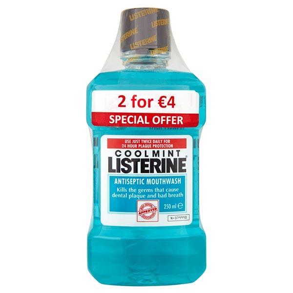 Listerine Coolmint 250ml Twin Pack