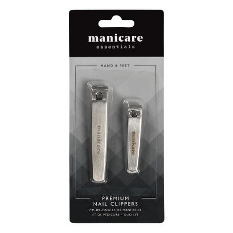 Manicare Gents Premium Nail Clippers Duo Pack