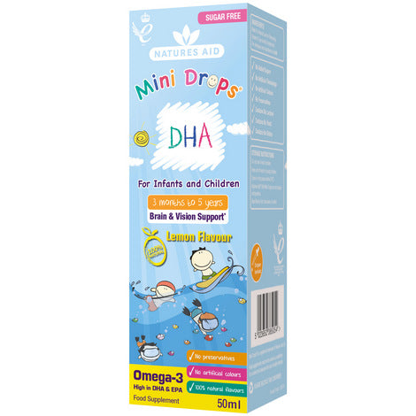 Natures Aid DHA (Omega-3) Drops for Infants and Children 50ml