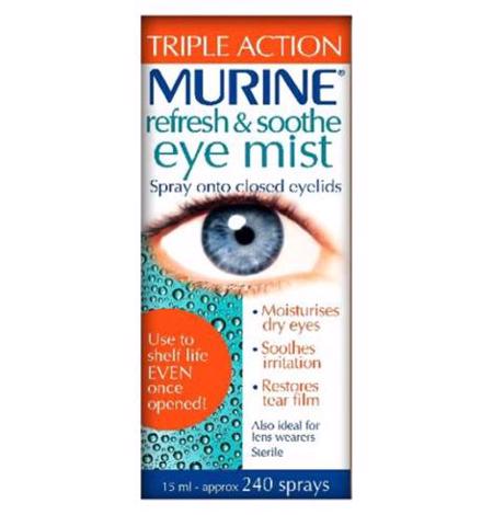 Murine Refresh &amp; Smooth Eye Mist-Triple Action