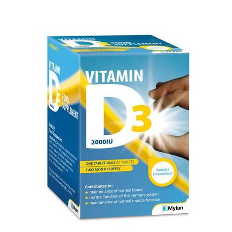 Mylan Vitamin D3 2000iu Tablets 60 Pack