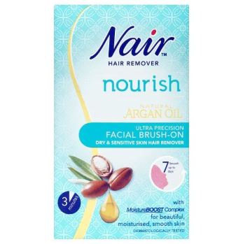 Nair Sensitive Formula Facial Brush-On Hair Removal Cream 50ml