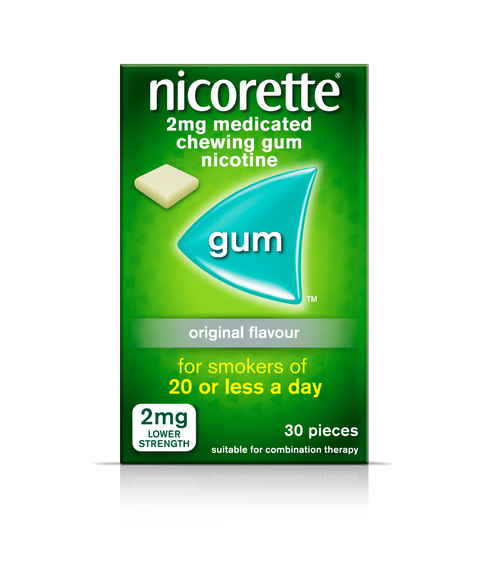 Nicorette Gum Classic 2mg 30 Pieces