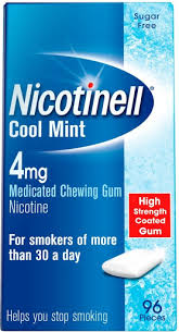Nicotinell Cool Mint 4mg Medicated Chewing Gum – 96 Pieces