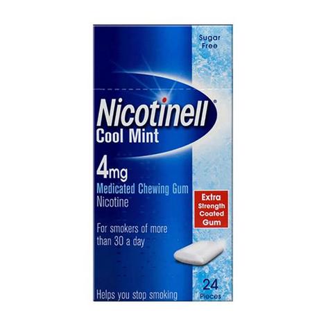 Nicotinell Cool Mint 4mg Medicated Chewing Gum – 24 Pack