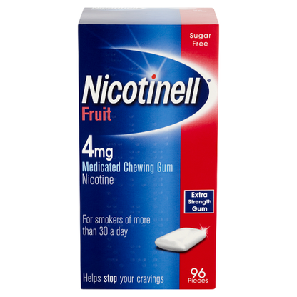 Nicotinell Nicotine Gum Stop Smoking Aid 4mg Fruit 96 Pack