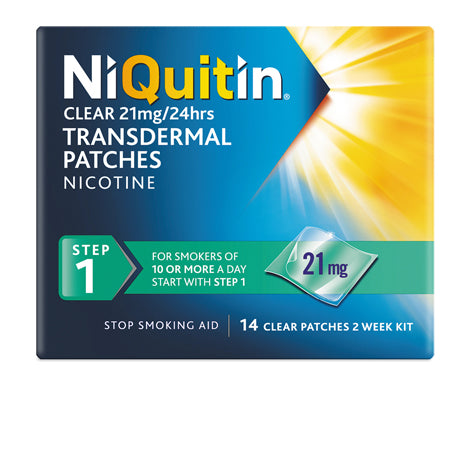 NiQuitin Clear 21mg Patches Step 1 - 14&