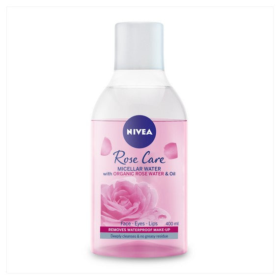 NIVEA Rose Care Micellar Water with Organic Rose Water &amp; Oil 400ml