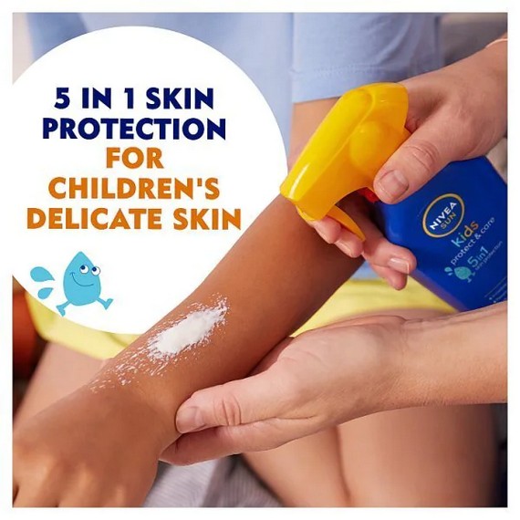 Nivea Sun Kids Protect &amp; Care 5-In-1 Trigger Spray SPF 50+ 5-In-1 Skin Protection