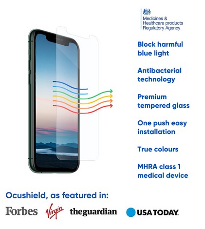 Ocushield Anti Blue Light Screen Protector for iPhone 12 Pro Max